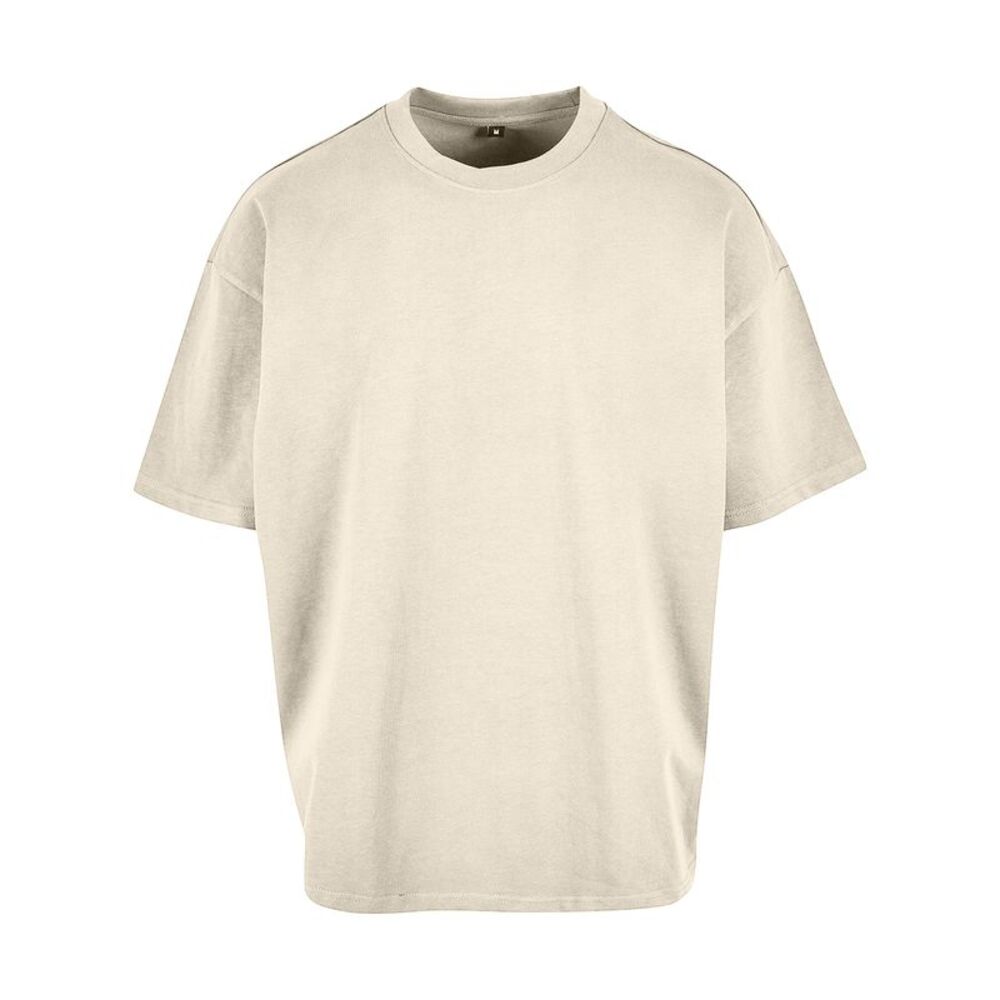 Build Your Brand Mens Plain Ultra Heavyweight T-Shirt / Sand